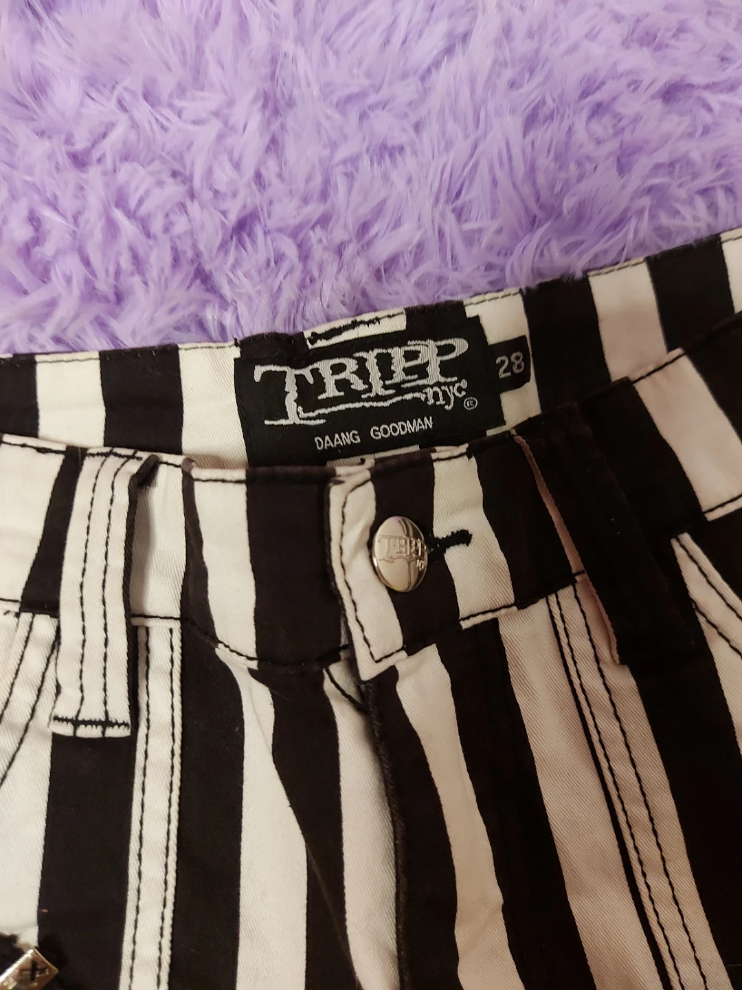 TRIPP NYC Striped Zipper Pants - Size 28 - photo 2
