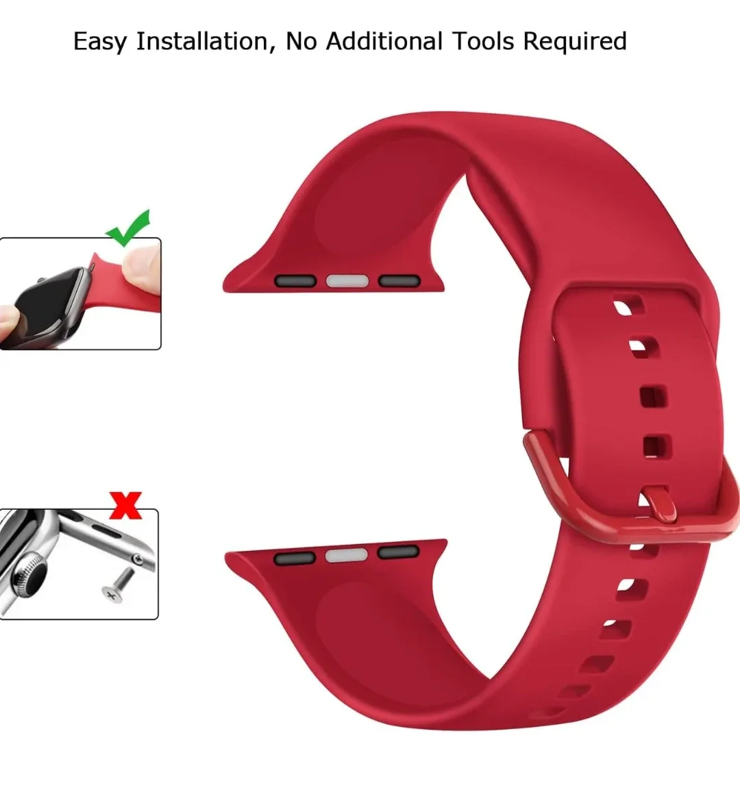 Red Apple Watch Band image indicator(2)