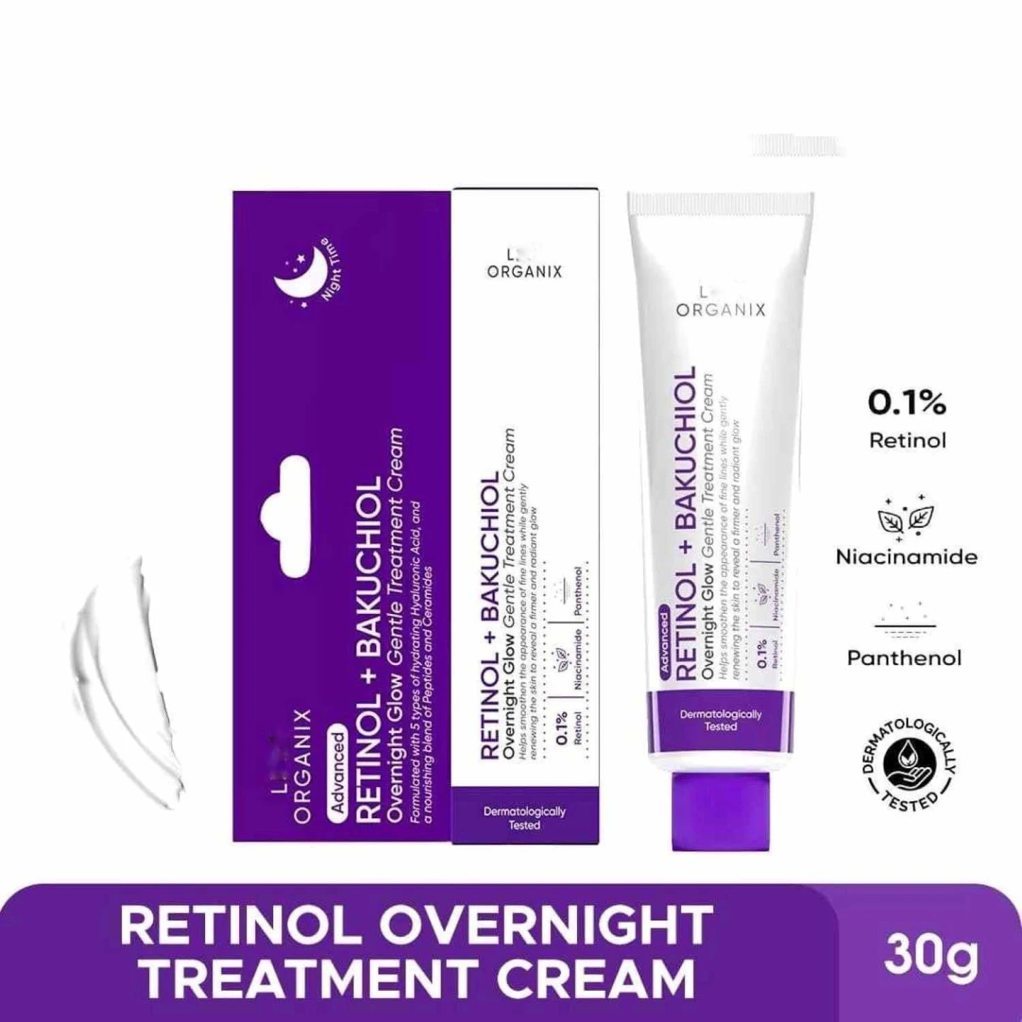 LUXE ORGANIX Retinol Bakuchiol Overnight Glow Gentle - photo 2