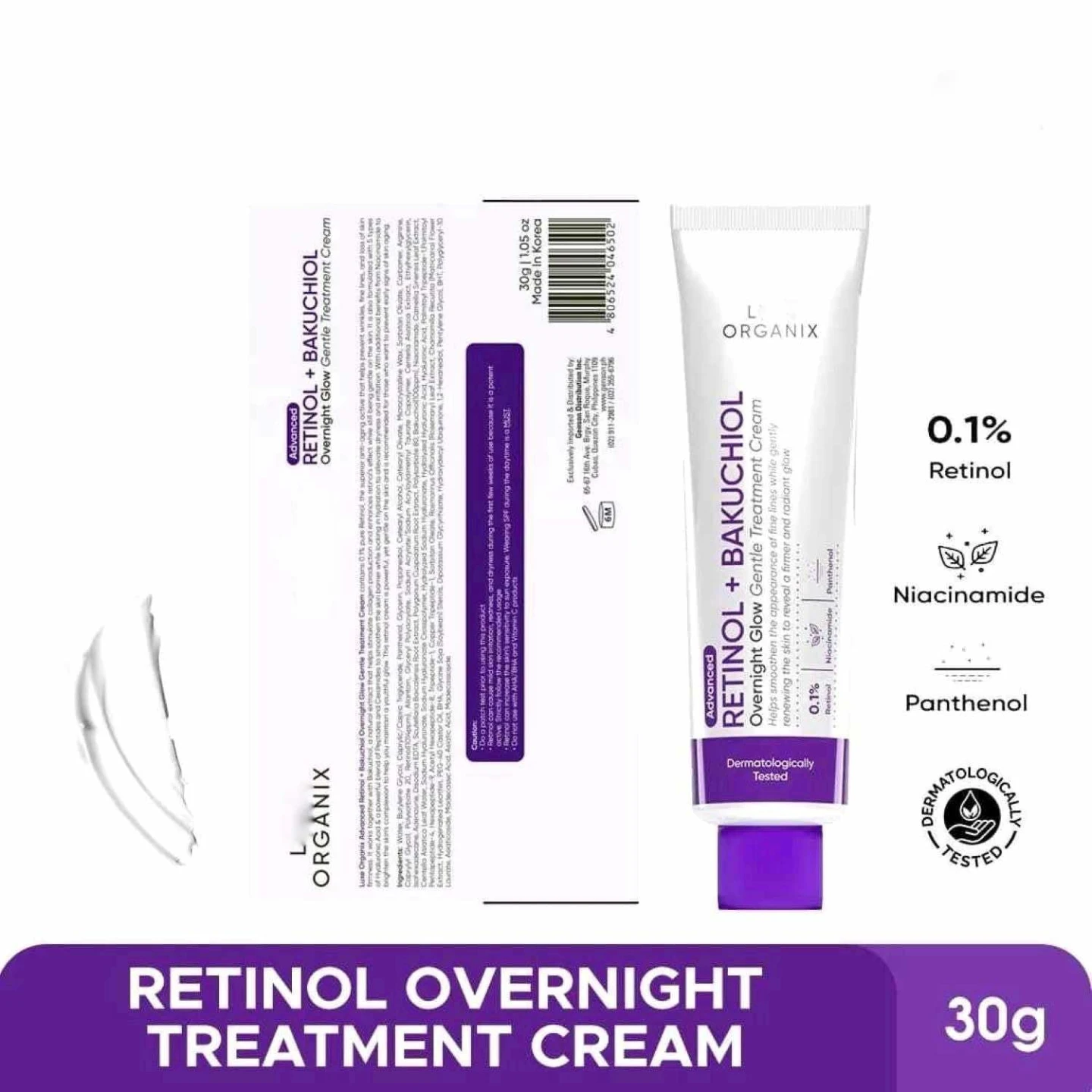 LUXE ORGANIX Retinol Bakuchiol Overnight Glow Gentle - photo 3