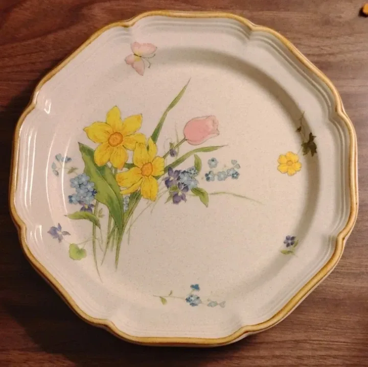 2 •   11" Mikasa Garden Club •  EC408  Early Spring Plates