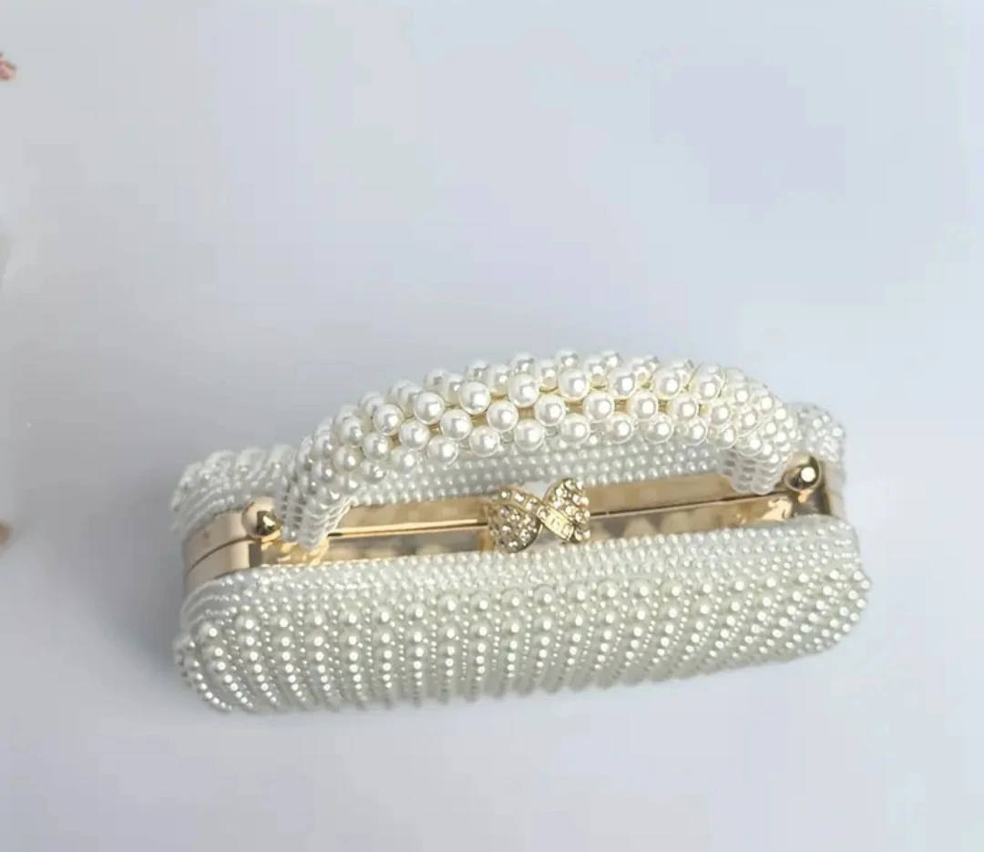 Pearl Beaded Clutch Bag - photo 2