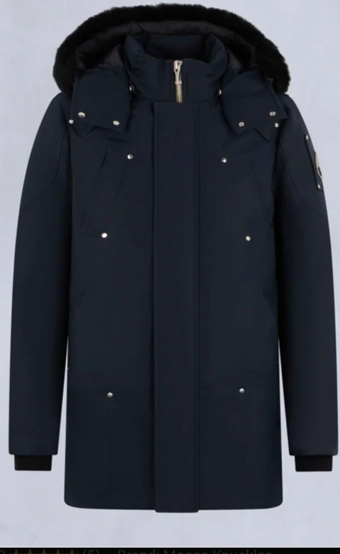 MEN Moose Knuckles Parka LARGE- Navy Blue