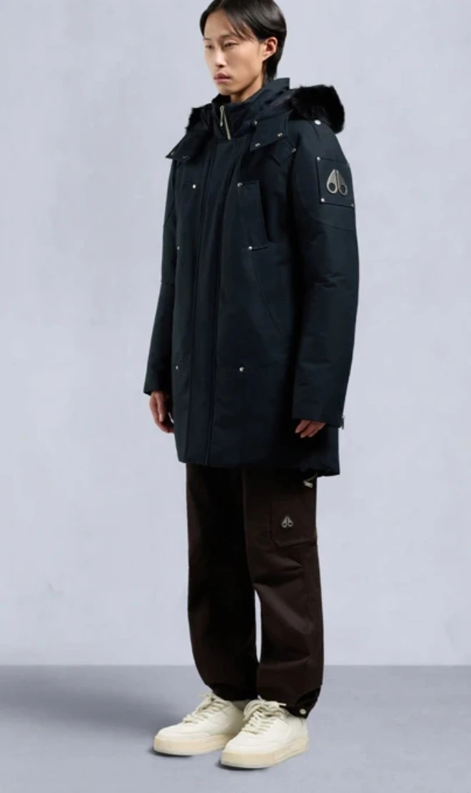 MEN Moose Knuckles Parka LARGE- Navy Blue - photo 2