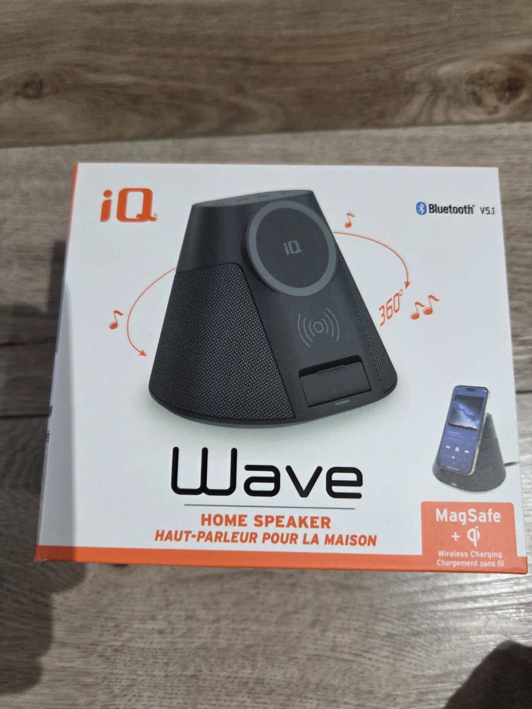 [iQ Wave] BNIB Home Speaker w/ Wireless Charger