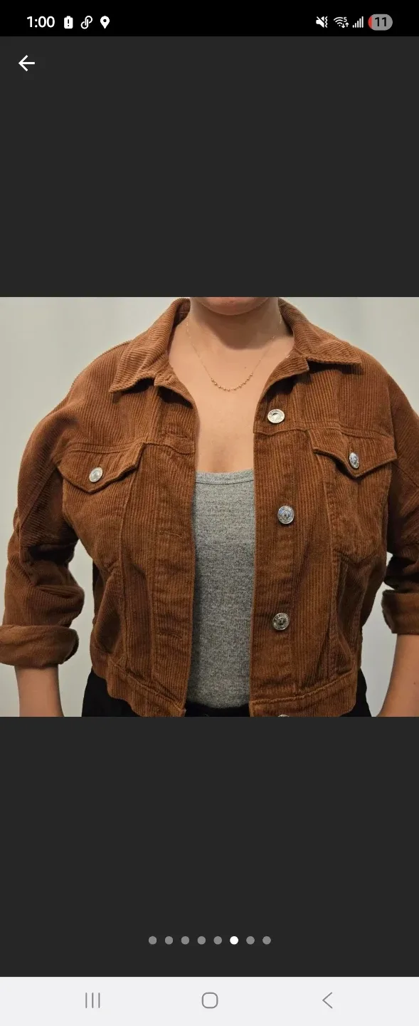 #Cleanout size M Stradivarius Corduroy Jacket image indicator(4)