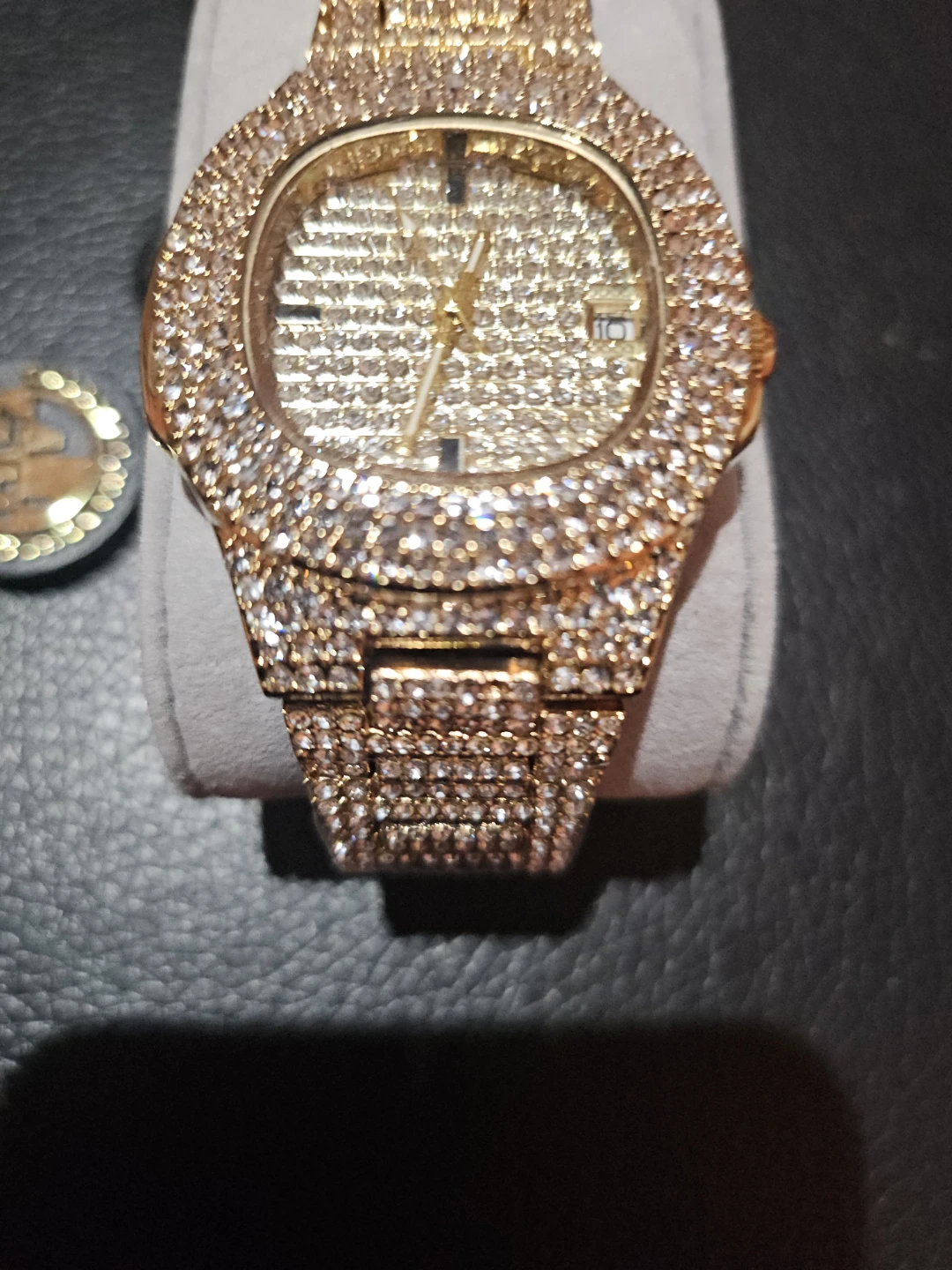 Gold Diamond-Studded Watch - photo 2