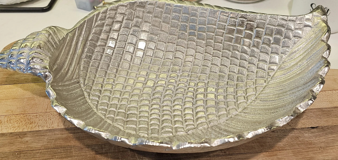 Decorative Silver Seashell Bowl - photo 2