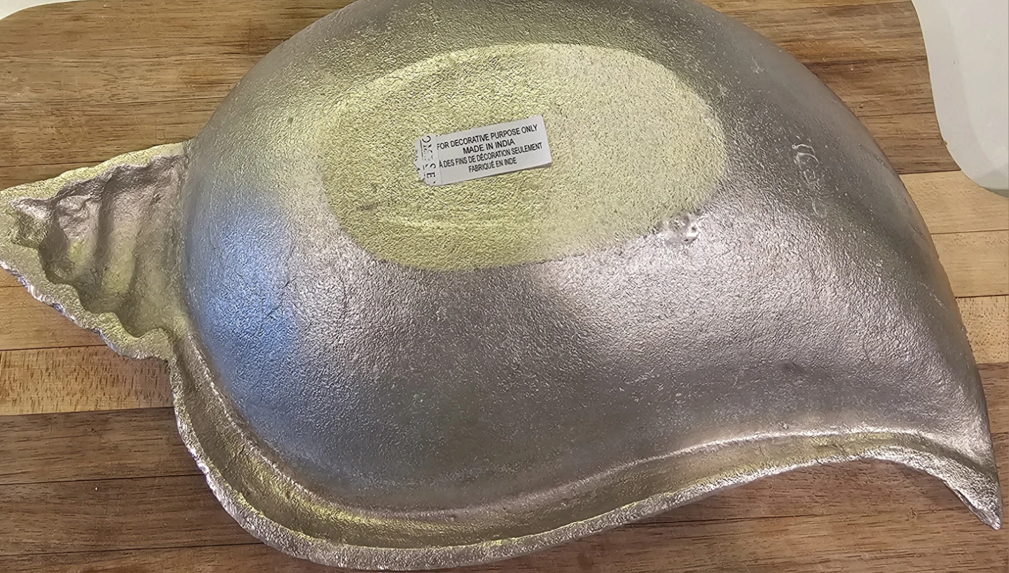 Decorative Silver Seashell Bowl - photo 3