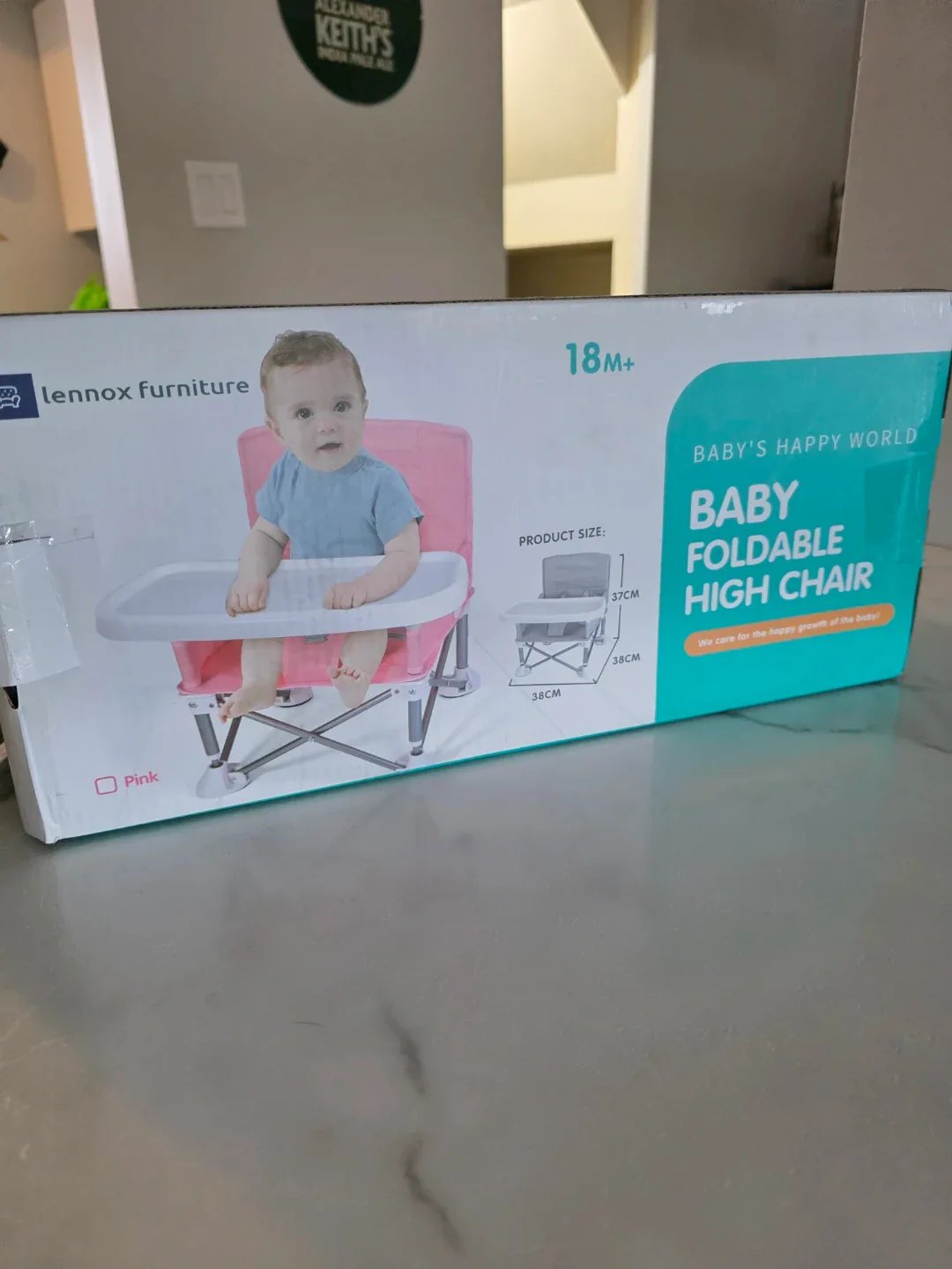 Lennox Furniture Baby Foldable High Chair - Grey