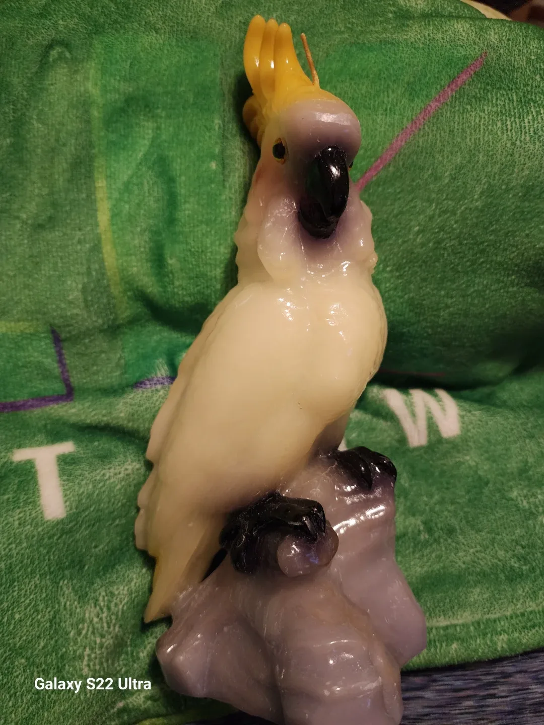 Cockatoo Parrot Candle Figurine
