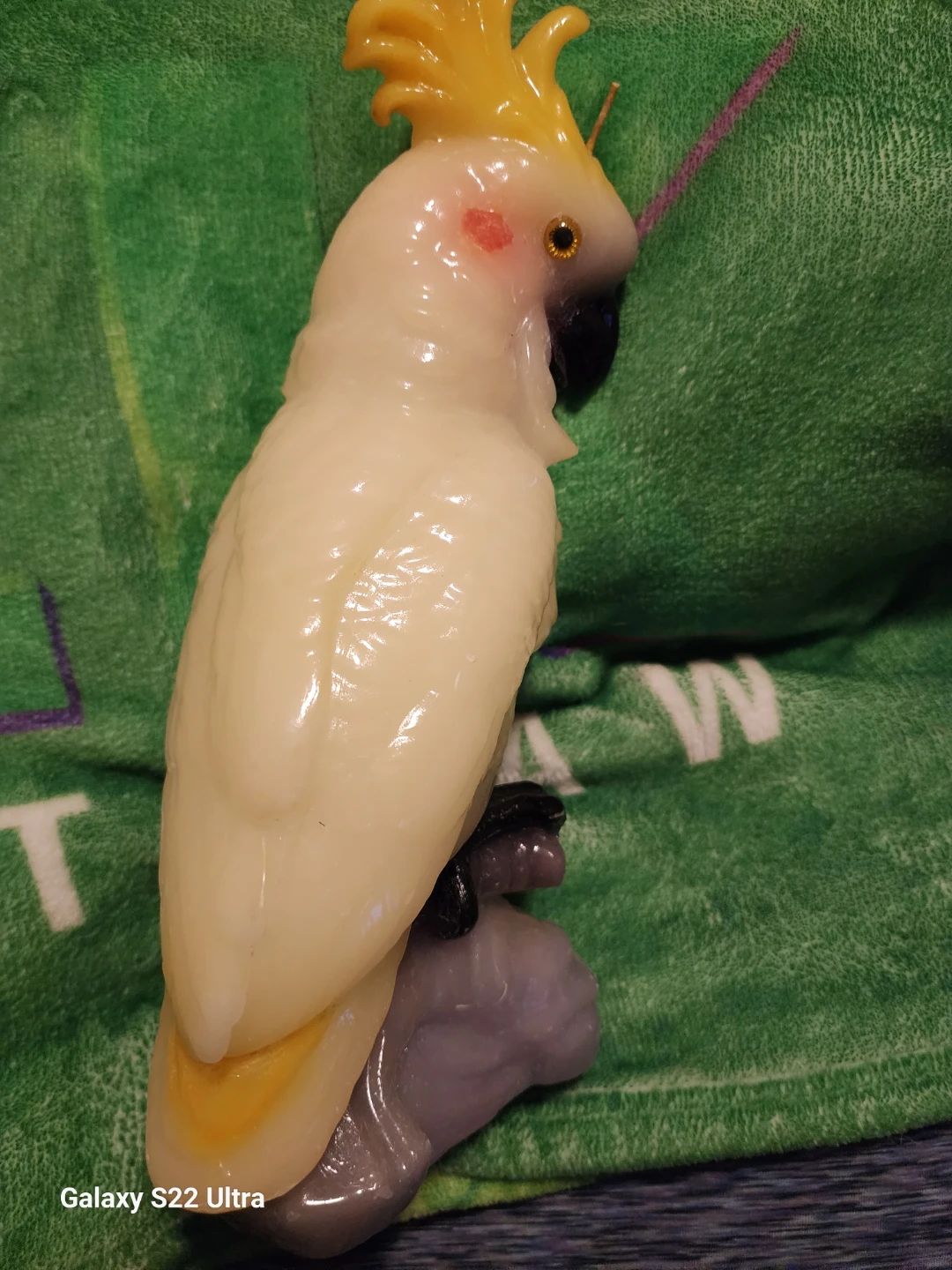 Cockatoo Parrot Candle Figurine - photo 2