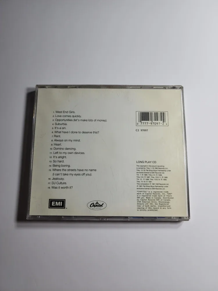 Pet Shop Boys - Discography CD image indicator(2)