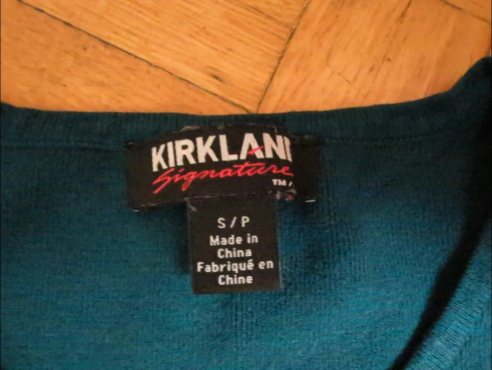 Kirkland Signature Teal Long Sleeve - Size Small - photo 2