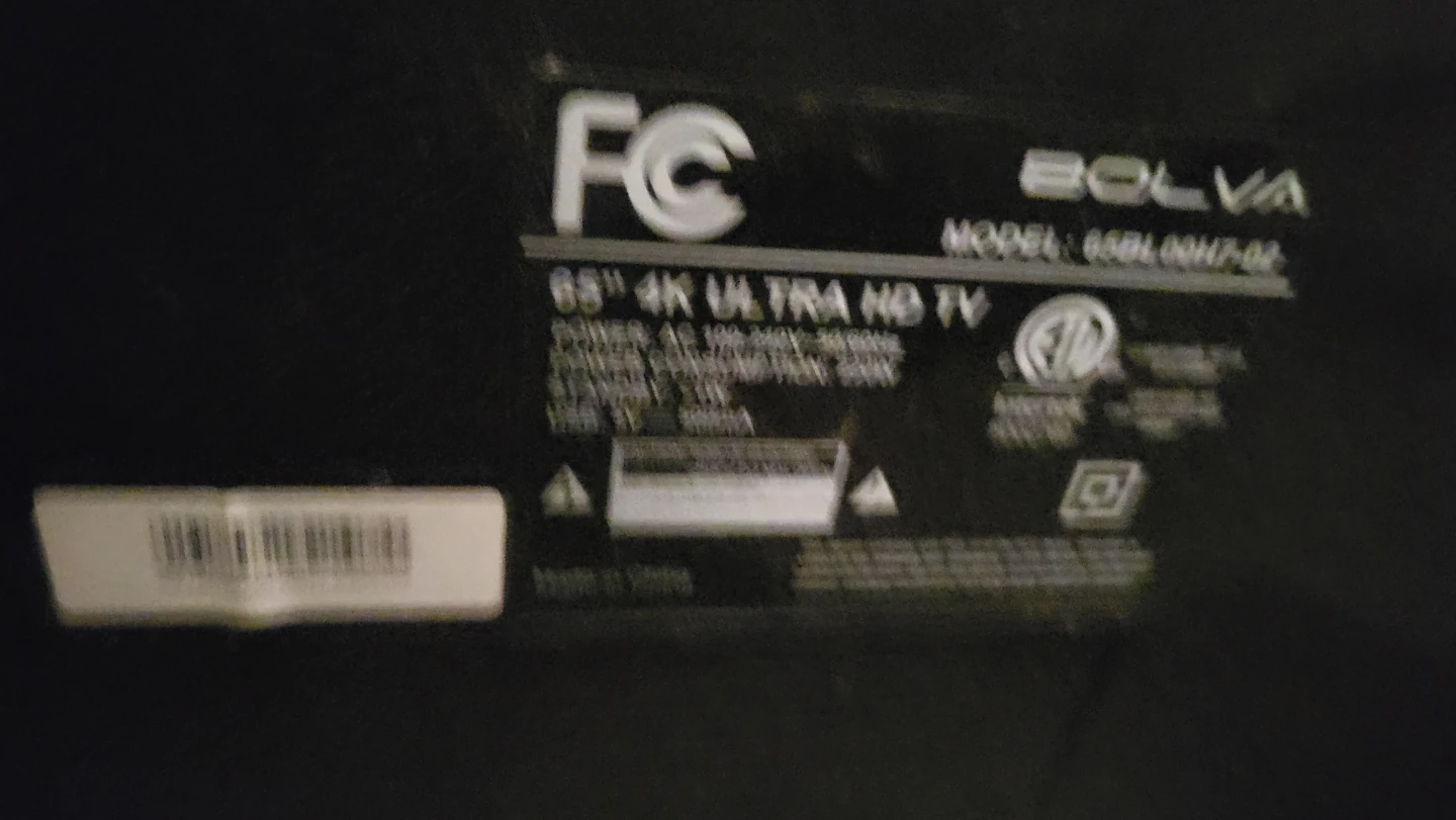 Bolva 65" 4K Ultra HD TV - Model 65BL00H7-02 - photo 3