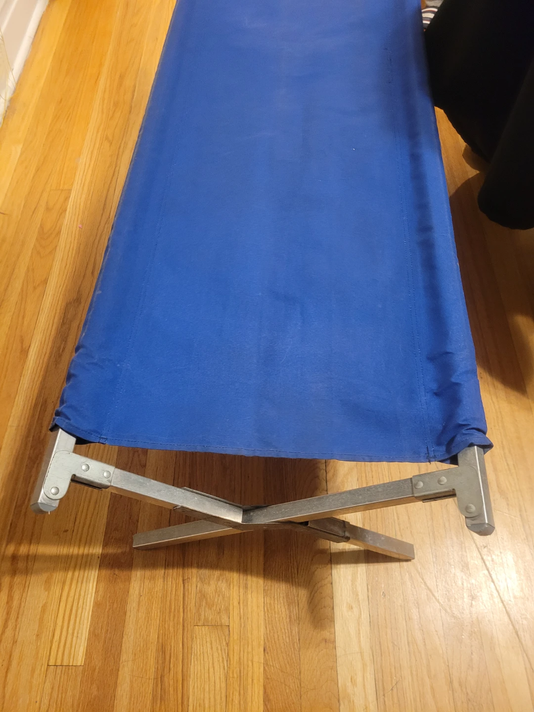 Blue Folding Camping Cot