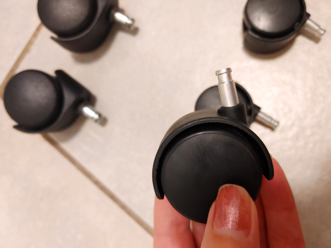 Set of 4 Black  Caster Wheels - photo 3