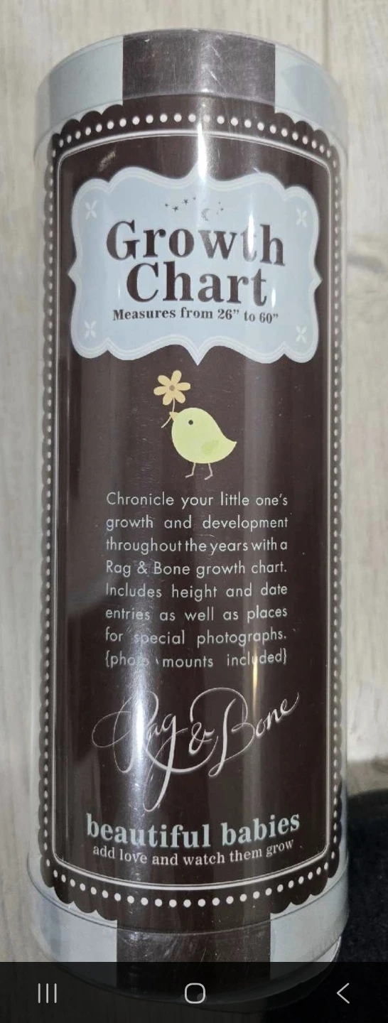 Ray & Bone Growth Chart - BNIB