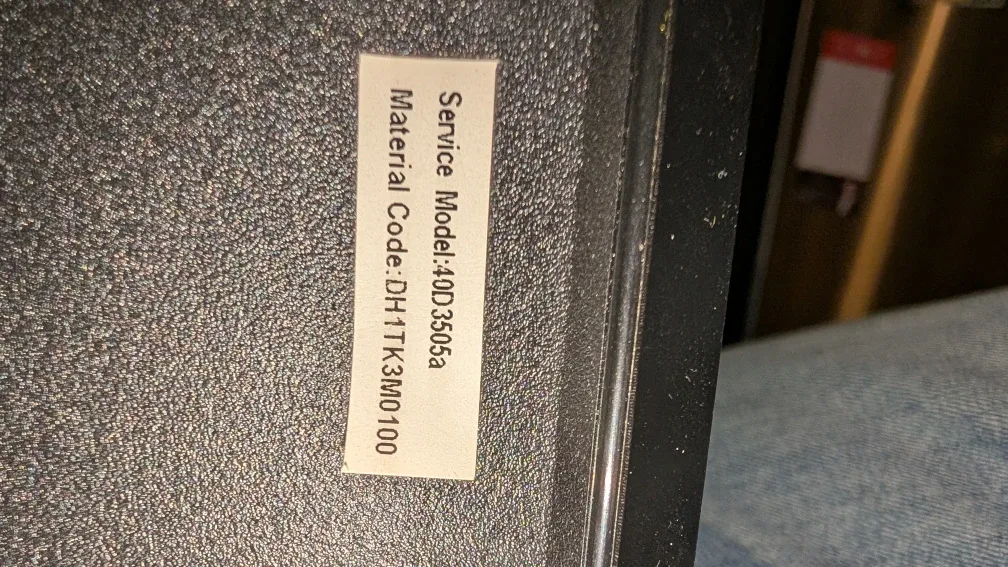 Haier 40D3505 40" HD LED TV #Cleanout image indicator(4)