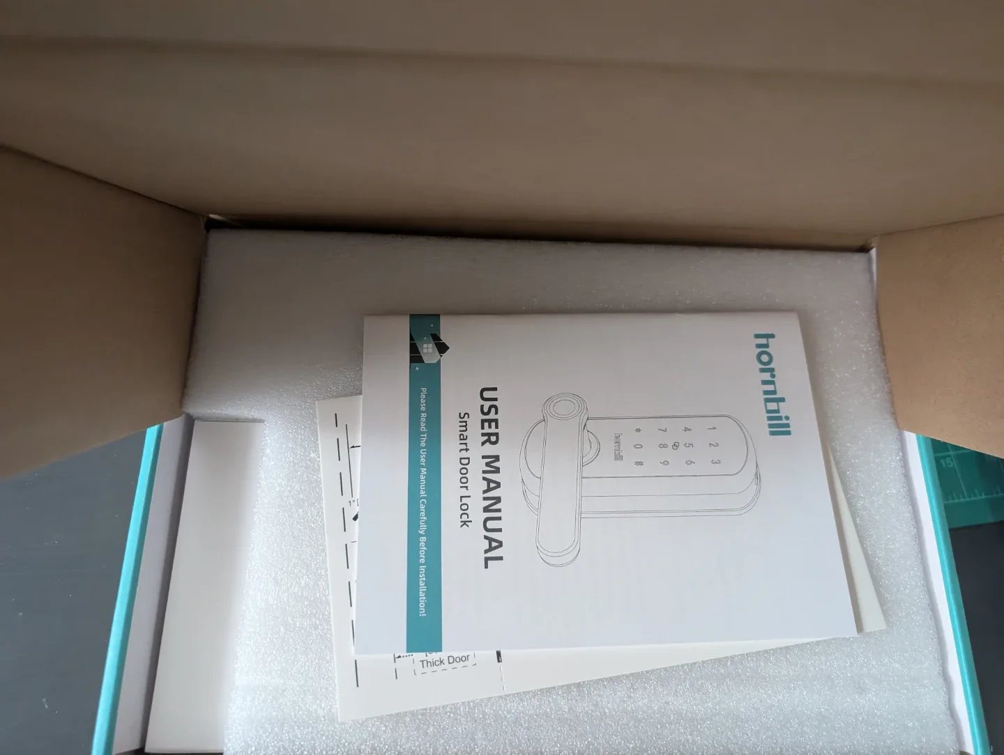 New Hornbill H003 Smart Lock with Handle - Silver #Cleanout image indicator(5)