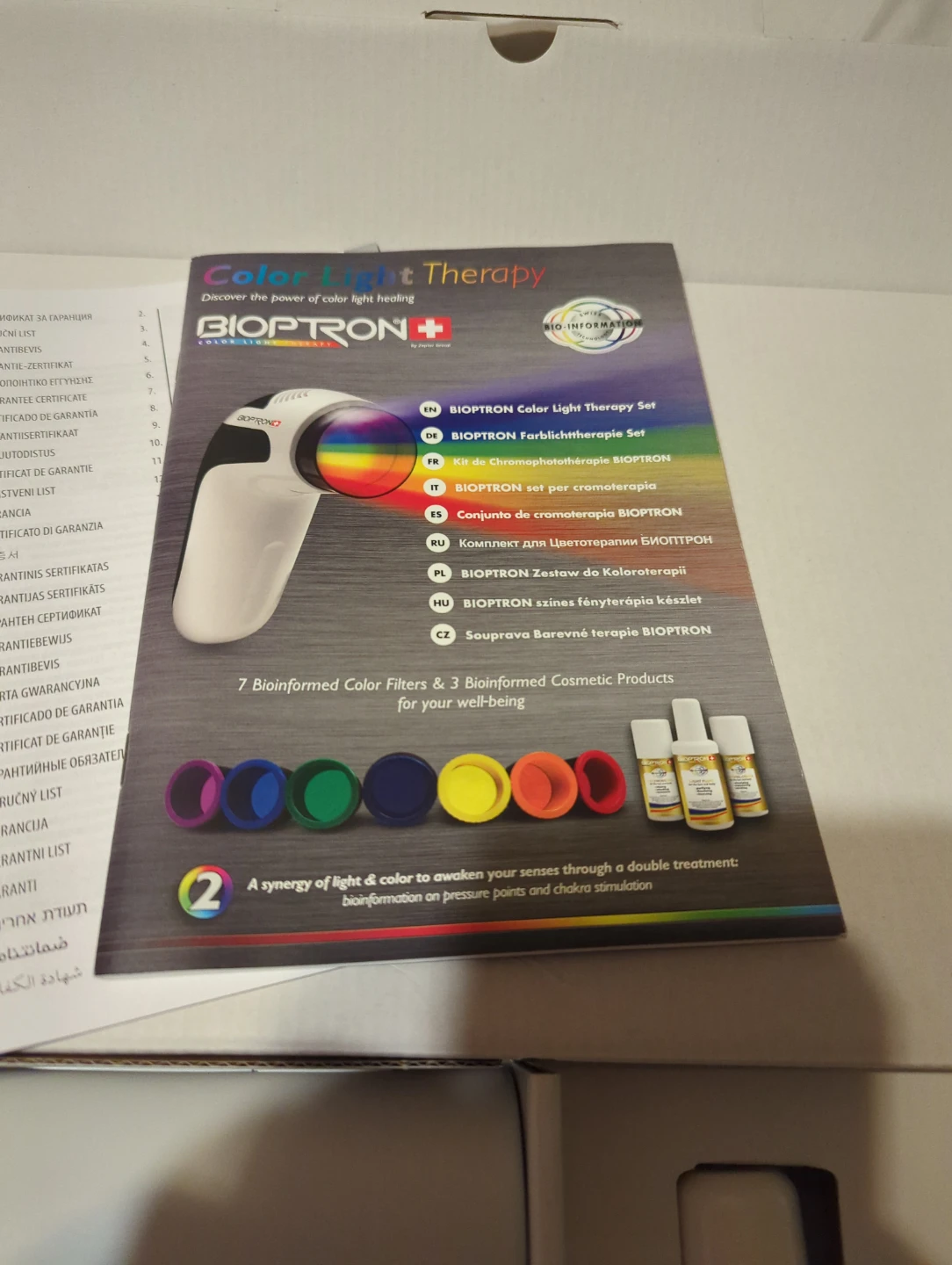 Bioptron MedAll Color Light Therapy Device filters only - photo 2