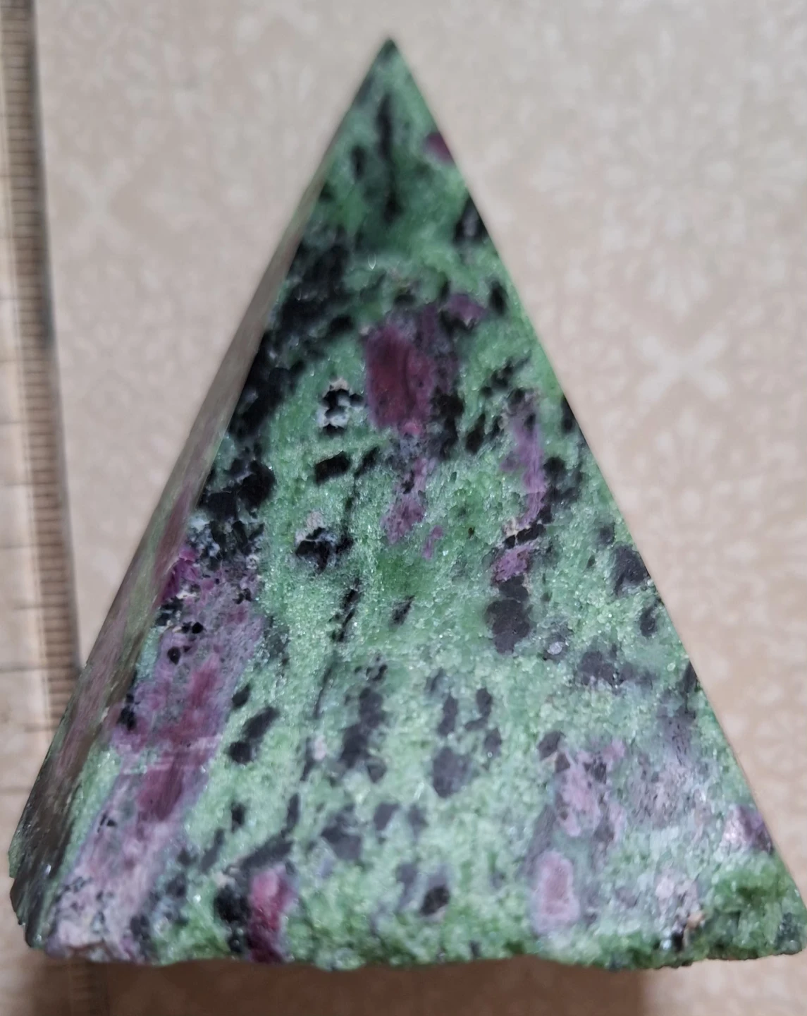 Zoisite with Ruby Pyramid - photo 2
