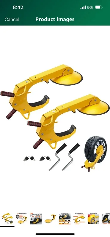 VEVOR Tire Lock Wheel Clamp - Yellow