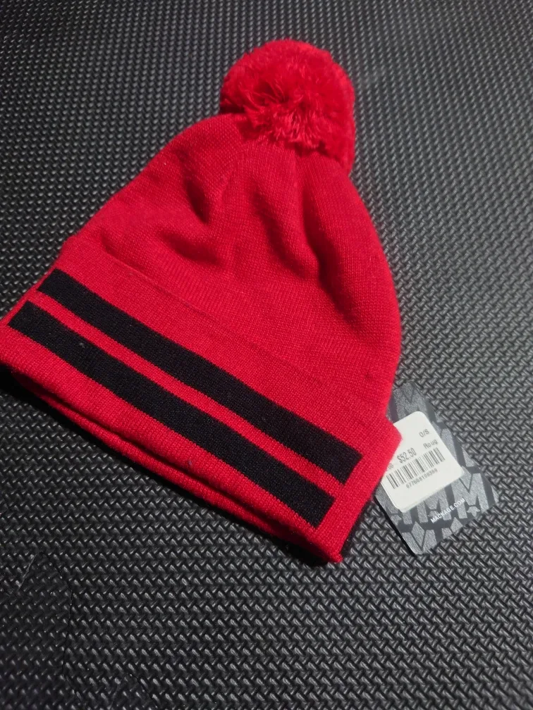 Mackage Red Pom Pom Toque - New with Tags! image indicator(2)