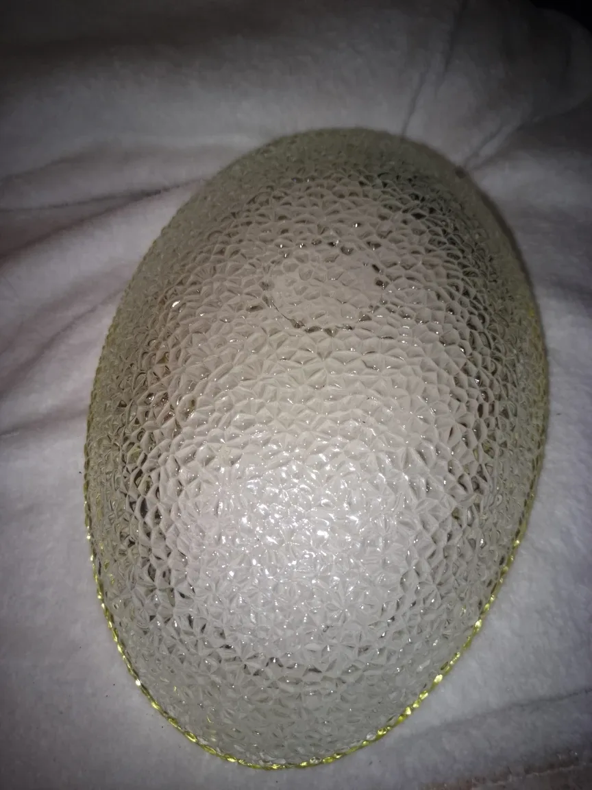 #cleanout Decorative Glass Bowl with Gold Trim image indicator(2)