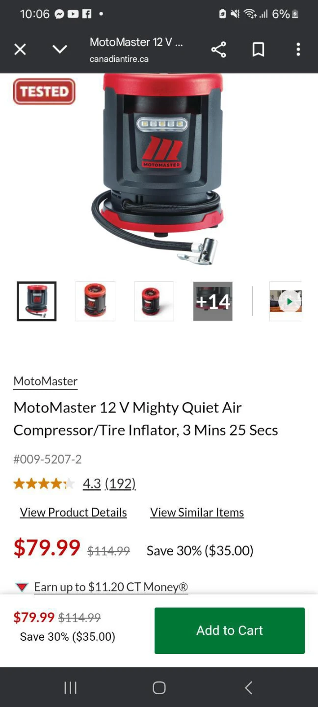 Motomaster tire inflator - photo 2
