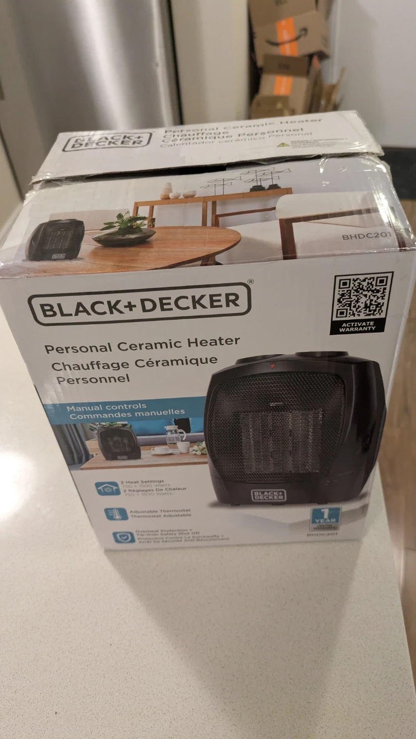 New BLACK+DECKER Personal Ceramic Heater