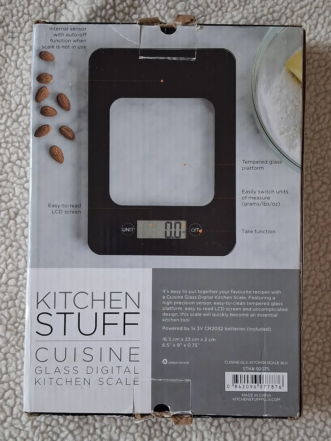 Cleanout Kitchen Stuff Cuisine Glass Digital Kitchen Scale - NEW image indicator(2)