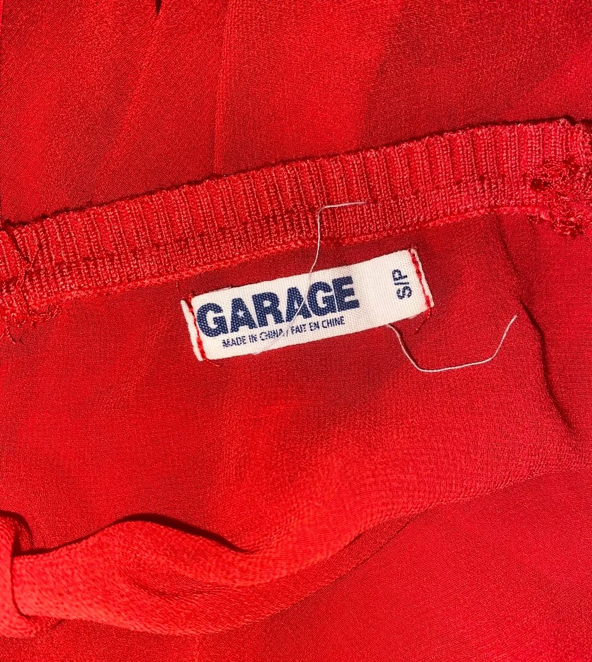Garage Red Hi-Lo Top