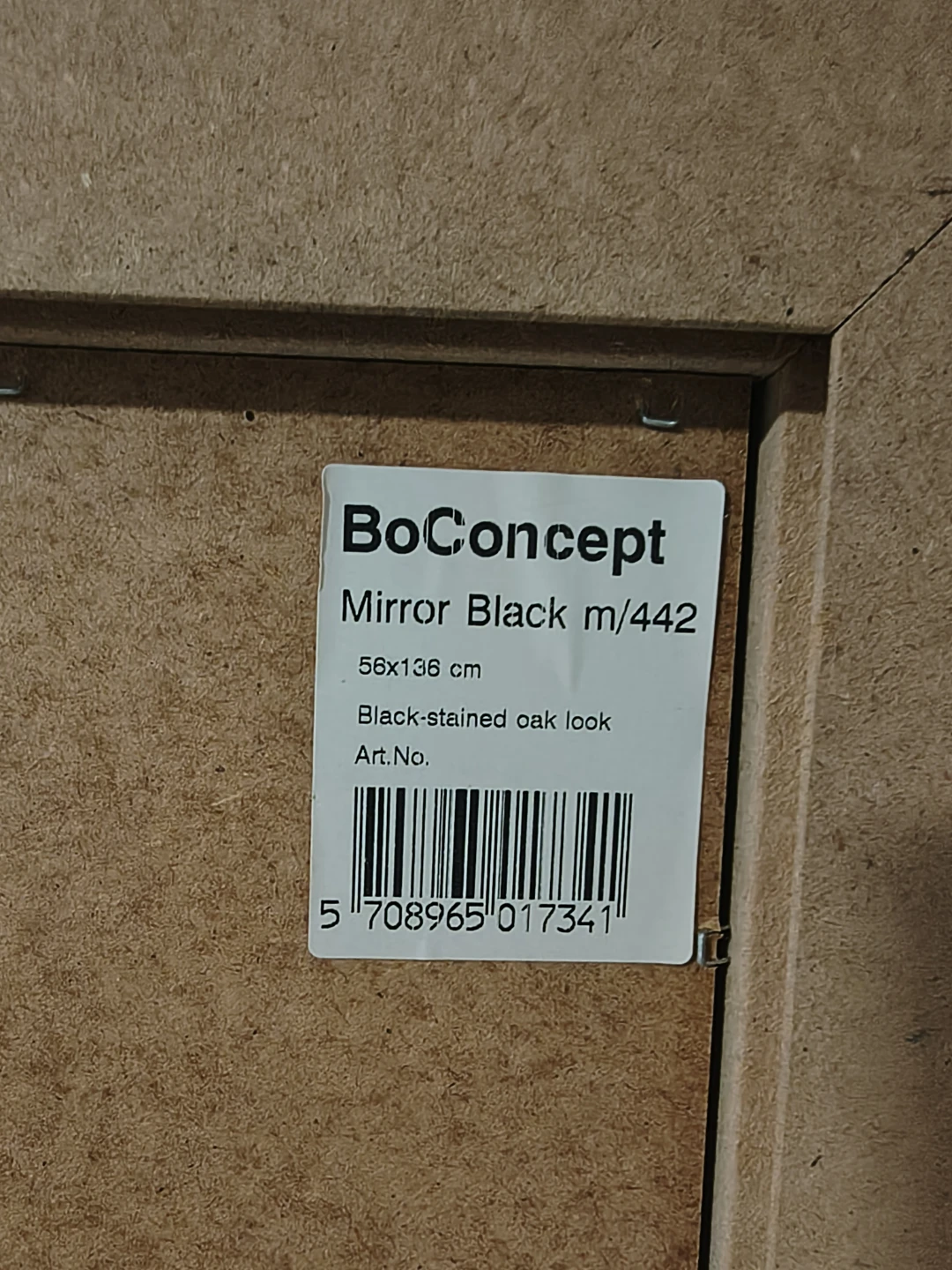 BoConcept Mirror Black m/442 - 56x136 cm - photo 2