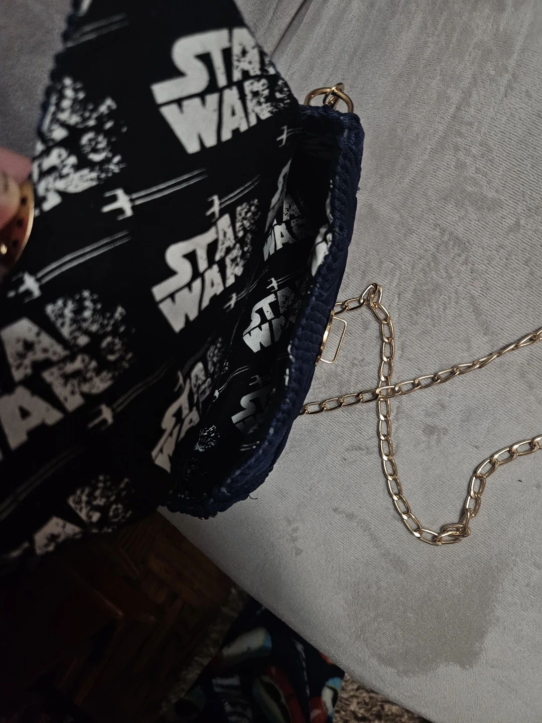 Handmade Woven Navy Blue Purse - photo 3