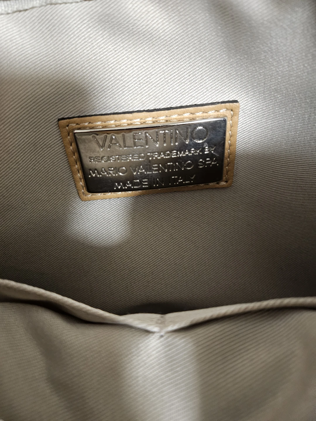 Valentino Leather Crossbody Bag - Beige - photo 4