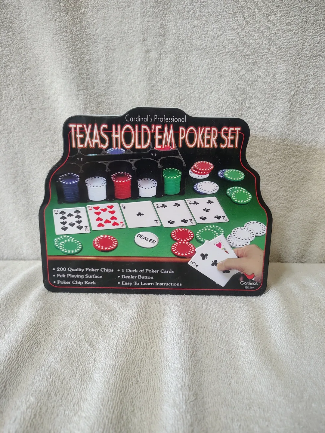 Poker Set with Chips, Cards, and Felt