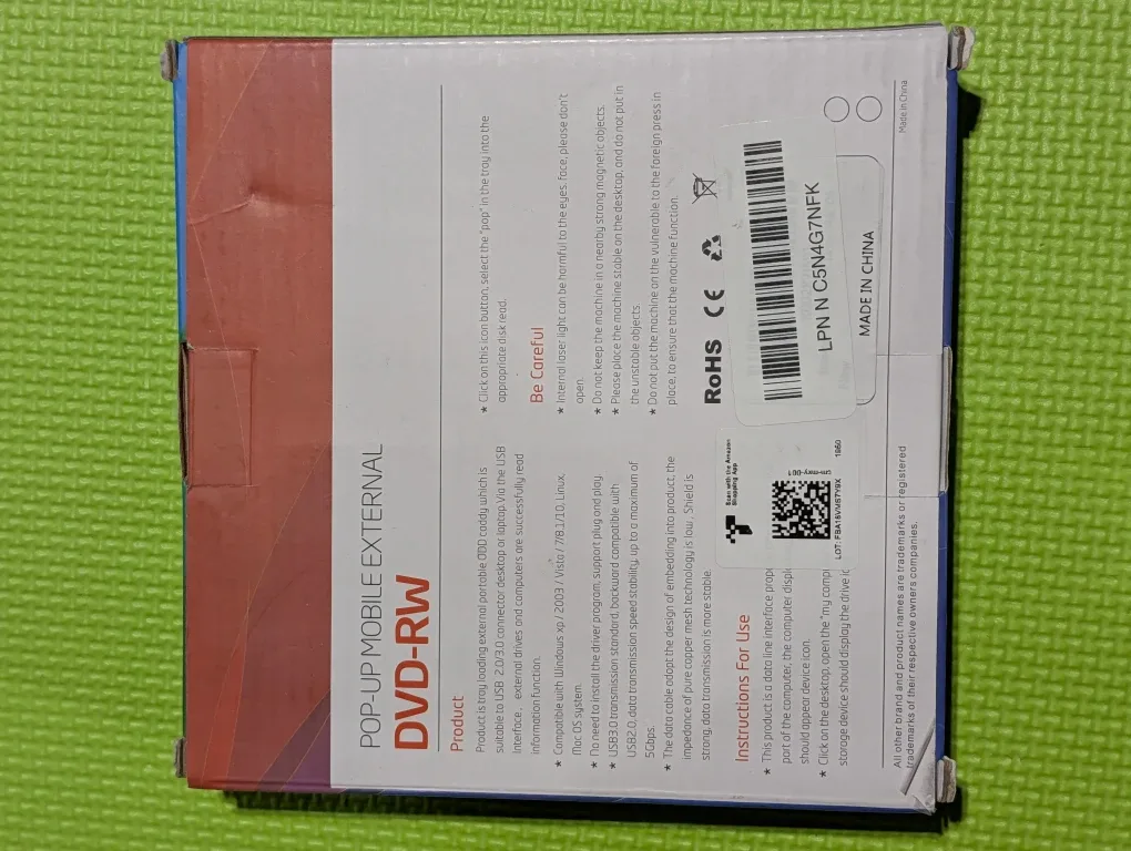 Ziwewo External DVD-RW Drive #Cleanout image indicator(5)