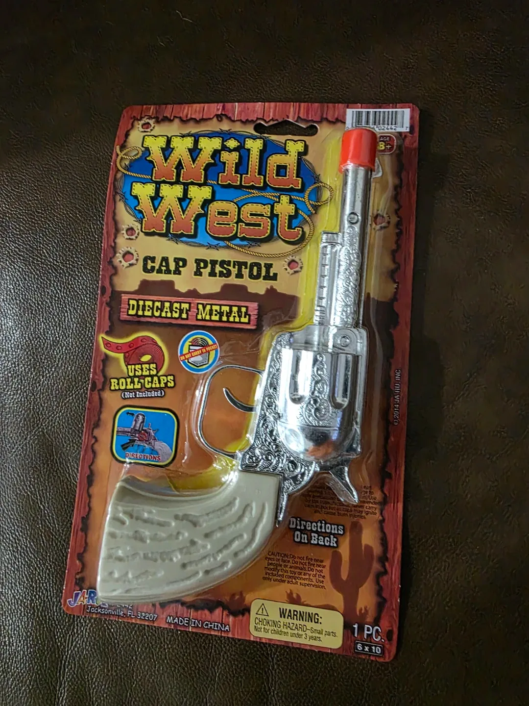 Wild West Diecast Metal Cap Pistol  #Cleanout