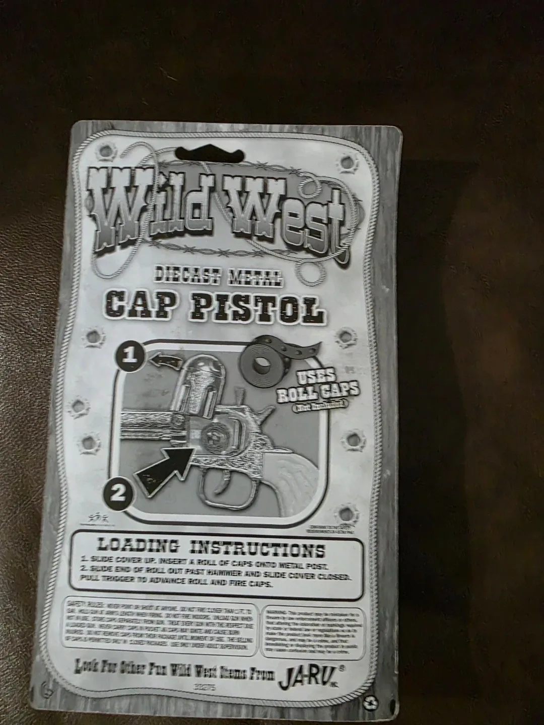 Wild West Diecast Metal Cap Pistol  #Cleanout image indicator(2)