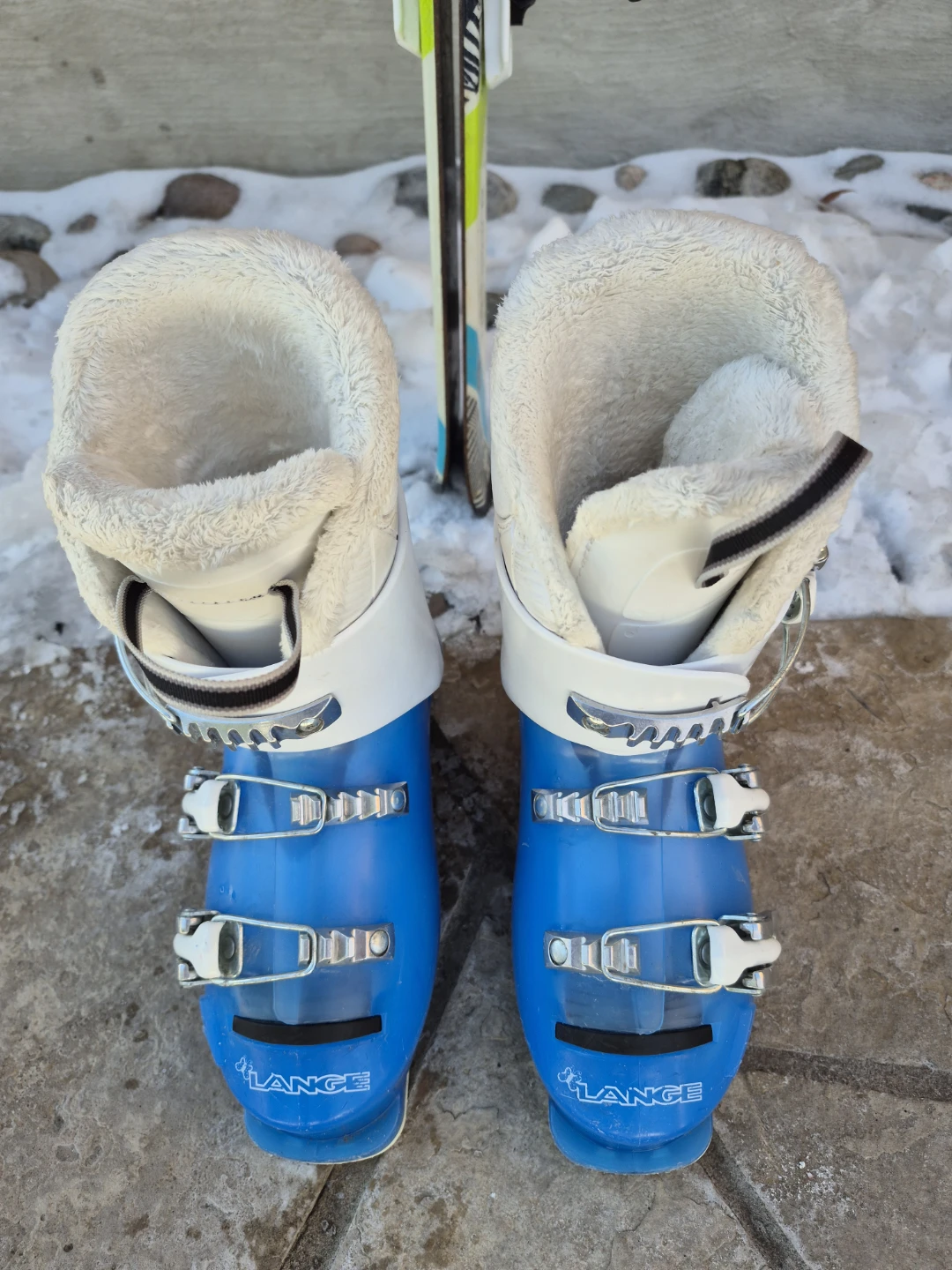 Lange Starlet 21.5 Ski Boots - Blue & White