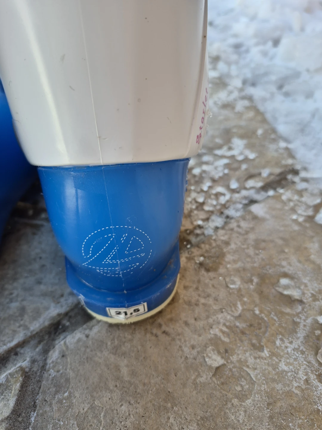 Lange Starlet 21.5 Ski Boots - Blue & White - photo 4