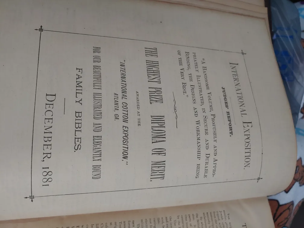 Antique 1881 Holy Bible image indicator(6)