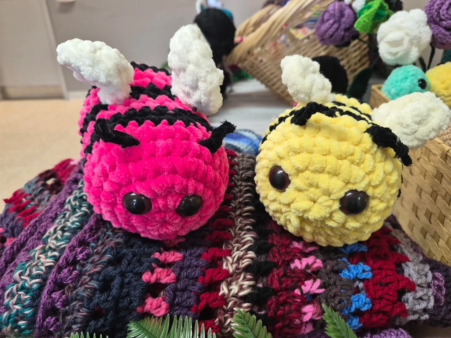 Handmade Crochet Bee Plushies image indicator(2)