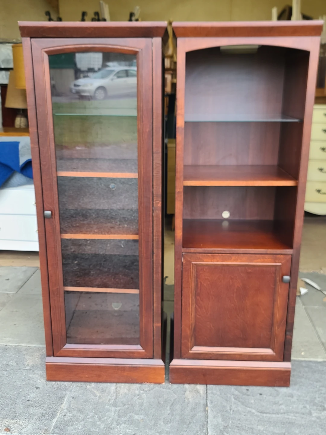 2 Light Up Display / Media Cabinet with Glass Door - photo 2
