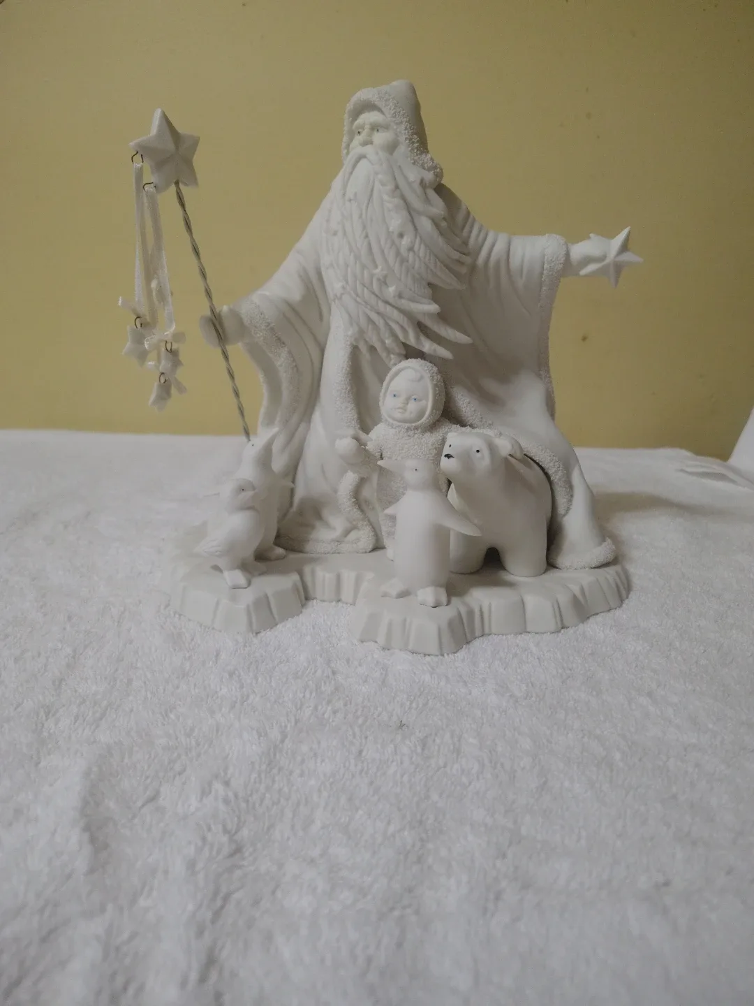 Santa with Children Figurine