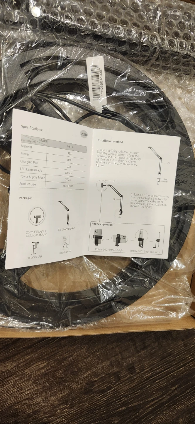 10" Cantilever Bracket Lamp F-619 New in Box - photo 2