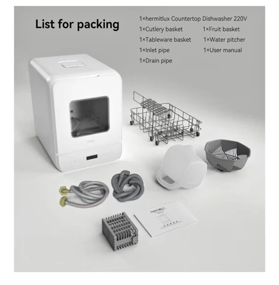 Hermitlux Countertop Dishwasher - Portable & Compact - photo 2