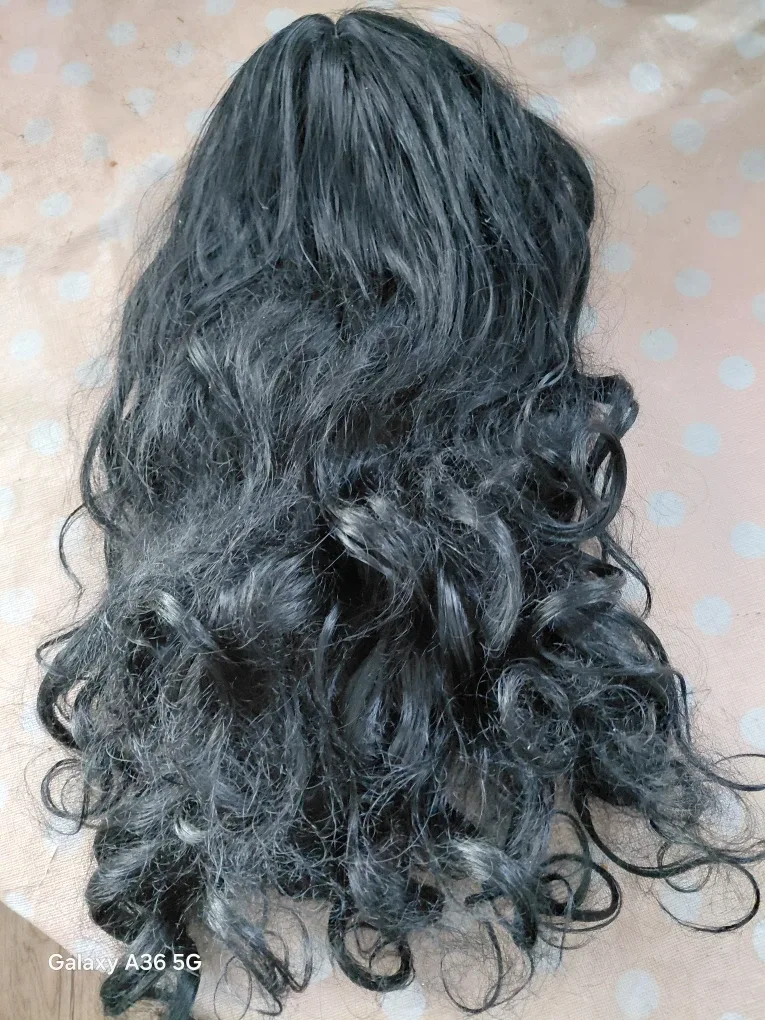 Wig - Dark Grey, Curly