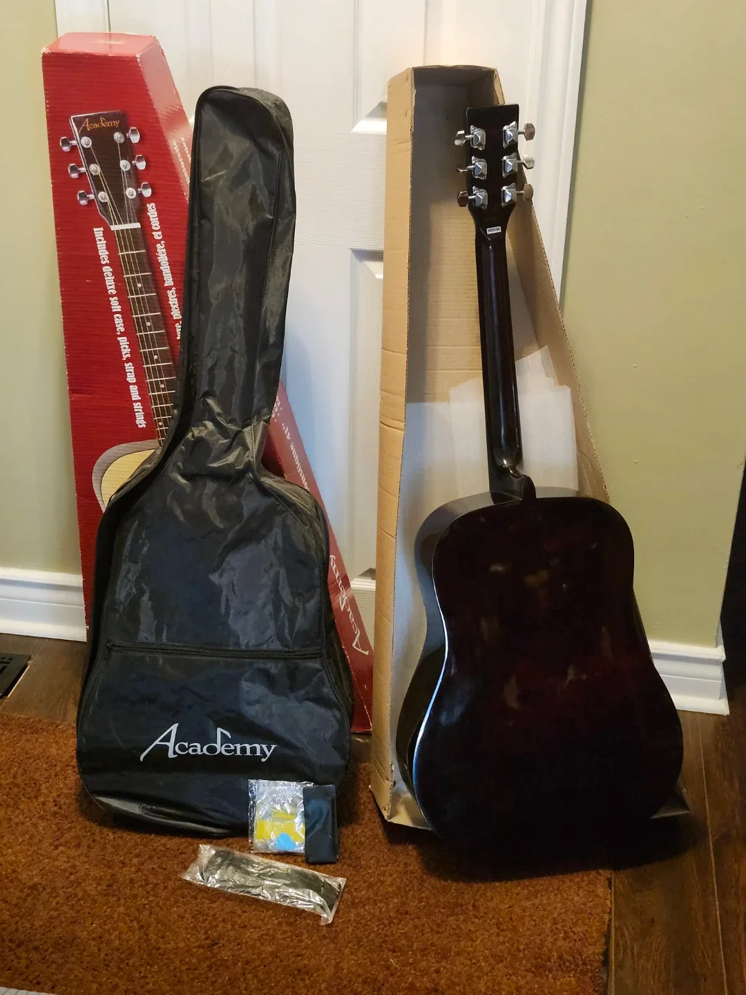Academy 41" Acoustic Guitar with Case & Accessories image indicator(2)